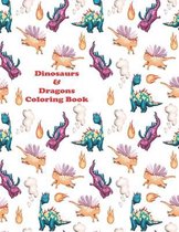 Dinosaurs And Dragons Coloring Book