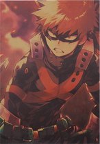 My Hero Academia Katsuki Bakugo Anime Vintage Poster 51x35