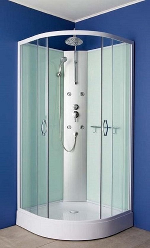 Sanifun complete douchecabine Kobe 900 x 900 kitvrij