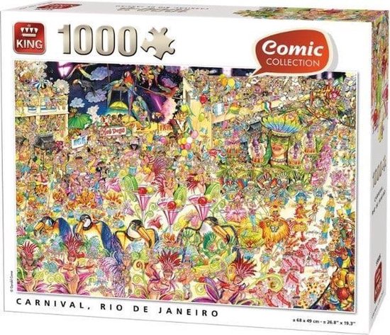 King puzzel Rio De Janeiro Carnaval - puzzel volwassenen 1000 stukjes - King