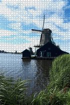 Puzzel volwassenen | Puzzel natuur | Puzzel 1500 stukjes |Puzzel molen (staand)