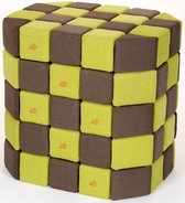 Magnetische blokken JollyHeap® - Magnetic blocks - blokken - educatief speelgoed - bruin/groen