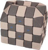 Magnetische blokken JollyHeap® - Magnetic blocks - blokken - educatief speelgoed - lichtgrijs/donkergrijs