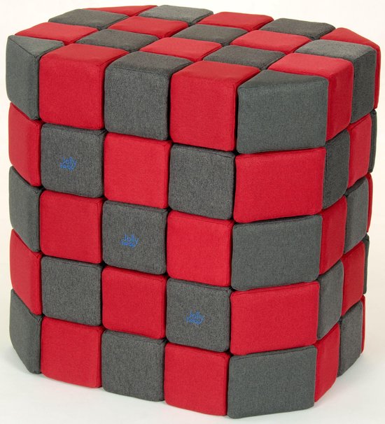 Magnetische blokken JollyHeap® - Magnetic blocks - blokken - educatief speelgoed - grijs/rood van JollyHeap® — afbeelding 5