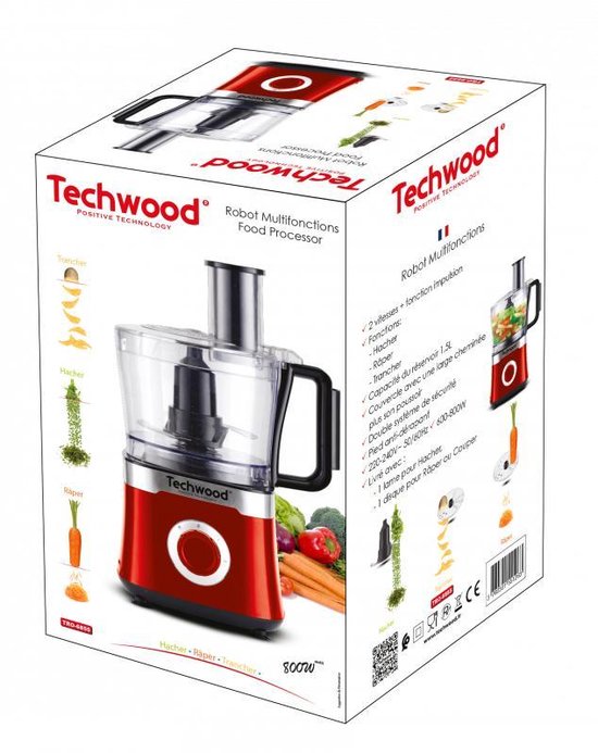 Techwood TRO6855 - Keukenmachine - Hakmolen - Mengkom 1.5 L van Techwood — afbeelding 3