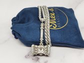 Mei's | Lacy Doomhammer ketting | ketting mannen / sieraad mannen | Stainless Steel / 316L Roestvrij Staal / Chirurgisch Staal | World of Warcraft / WoW / zilver / 50 cm