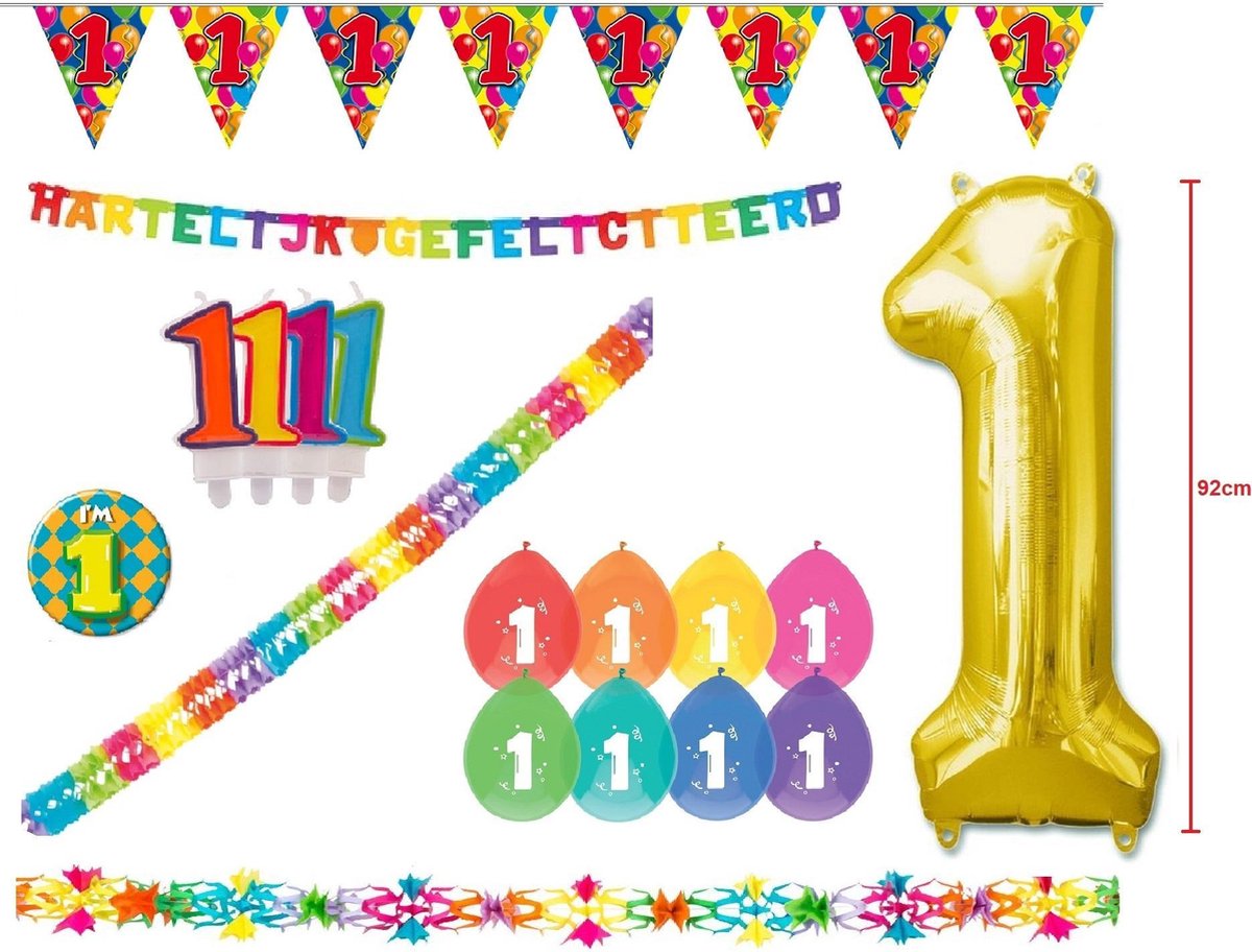 Verjaardag Versiering Pakket 1jaar