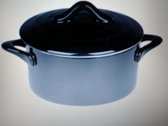 BLACK OVENSCHOTEL MET DEKSEL - 0.2L - D10xH5 cm - ROND