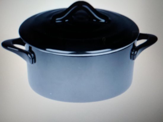 Foto: Black ovenschotel met deksel 0 2l d10xh5 cm rond