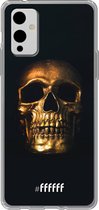 6F hoesje - geschikt voor OnePlus 9 -  Transparant TPU Case - Gold Skull #ffffff
