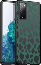 iMoshion Design voor de Samsung Galaxy S20 FE hoesje - Luipaard - Groen / Zwart