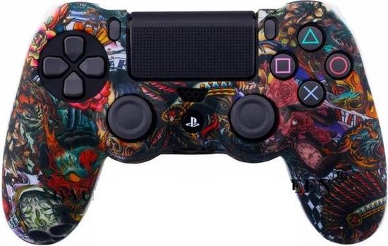 PS4 Controller Silicone Hoes met Noppen – Chinese Dragons