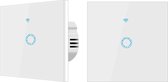 Slimme Wandschakelaar | Smart WiFi Touch Switch | 10A | Wit