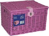 Altec Fietsmand | Bakkersmand | 41x34x27 cm | 37,5 Liter | Medium | Roze