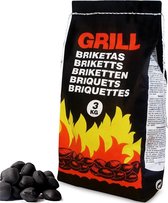 Deuba 3 Kg Houtskoolbriketten - Barbecue Grill Briketten BBQ