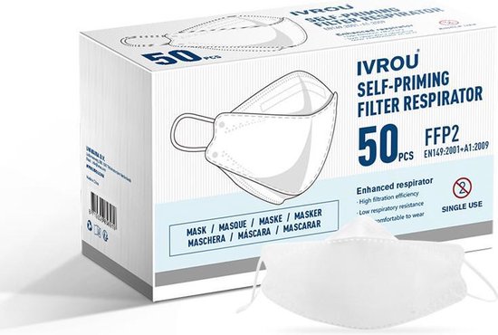 Stof filter voor mondkapjes maken mondmaskers maken 1x 2 meter Blauw  100%... | bol.com