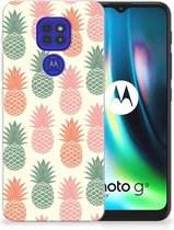 Siliconen Hoesje Motorola Moto G9 Play | E7 Plus GSM Hoesje Ananas