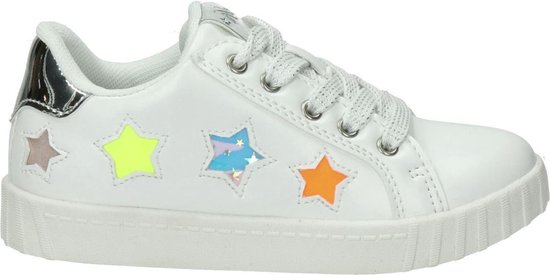 Nelson meisjes sneaker - Wit multi - Maat 29 | bol.com