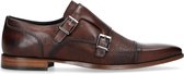 Black label - Heren - Bruine leren gespschoenen - Maat 44