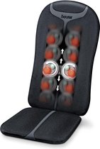 Beurer MG 205 Shiatsu Massagekussen - Massagestoel - Shiatsu rug-massage - 3 Massagezones - 6 Massagekoppen - Extra dun en licht kussen - Verwarming - Timer - 3 Jaar garantie