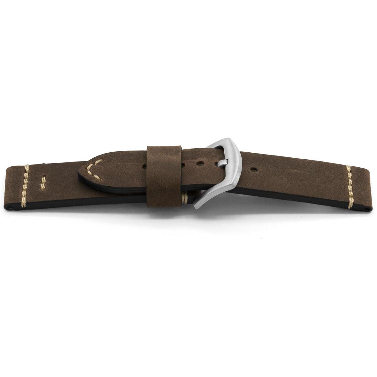 Horlogeband H428 Bison Leder Bruin 22 mm