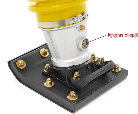 Professionele 6.5 PK Trilplaat, Vibratie Stamper Inclusief Wiel set en Motor Deksel van Pro — afbeelding 4
