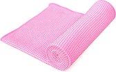 Mila Yoga/Pilates Handdoek met antislip nopjes - 183 x 61cm - met opengewerkt tasje