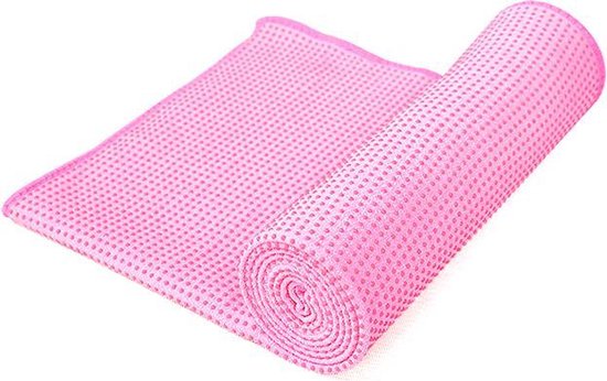 Donker worden Nauwkeurigheid Dusver Mila Yoga/Pilates Handdoek met antislip nopjes - 183 x 61cm - met  opengewerkt tasje | bol.com