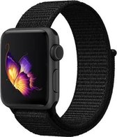 Nylon Sport Loop Bandje - Zwart - Voor Apple Watch - 42/44mm