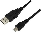 LogiLink 5m USB A-USB Micro B câble USB USB 2.0 Micro-USB B Noir