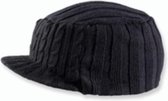 Mens Sutton gebreide Peaked Beanie Muts Cap