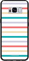 Samsung Galaxy S8 Hoesje TPU Case - Pastel Tracks #ffffff