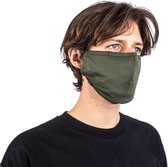 Mr. Facy Mondkapje Mondmasker Facemask Shaped Army Green Groen