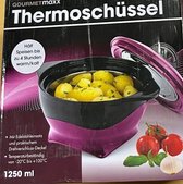 GOURMETmaxx thermische kom 1250 ml - Voedsel warm houden - lila