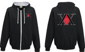 Hunter X Hunter - Logo Zipped Men Hoodie - Black - XL