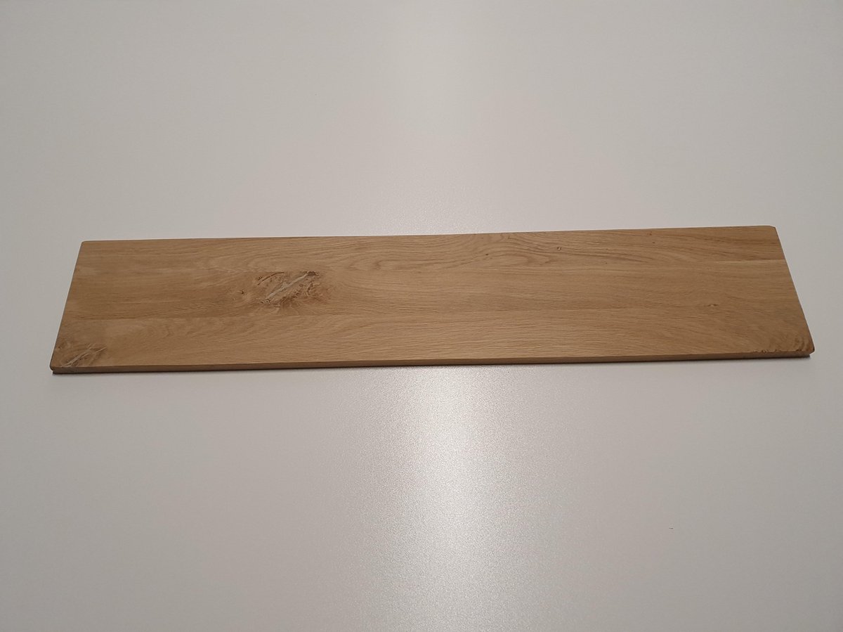 Eiken Plank 100cm |20cm breed | 2X geschuurd | Rustiek Eikenhout | Wandplank | Boomstam Hout | Landelijk | Kinderkamer | Robuust | Loft| Ideaal voor Plankdragers