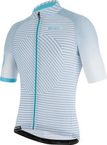 Santini Fietsshirt Korte Mouwen Zomer Heren Zilver - Karma Mille SS Jersey - L