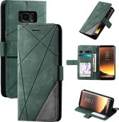 Book Case Samsung Galaxy S8 | Hoogwaardig PU Leren Hoesje | Lederen Wallet Case | Luxe Uitstraling | Telefoonhoesje | Pasjeshouder | Portemonnee | Groen
