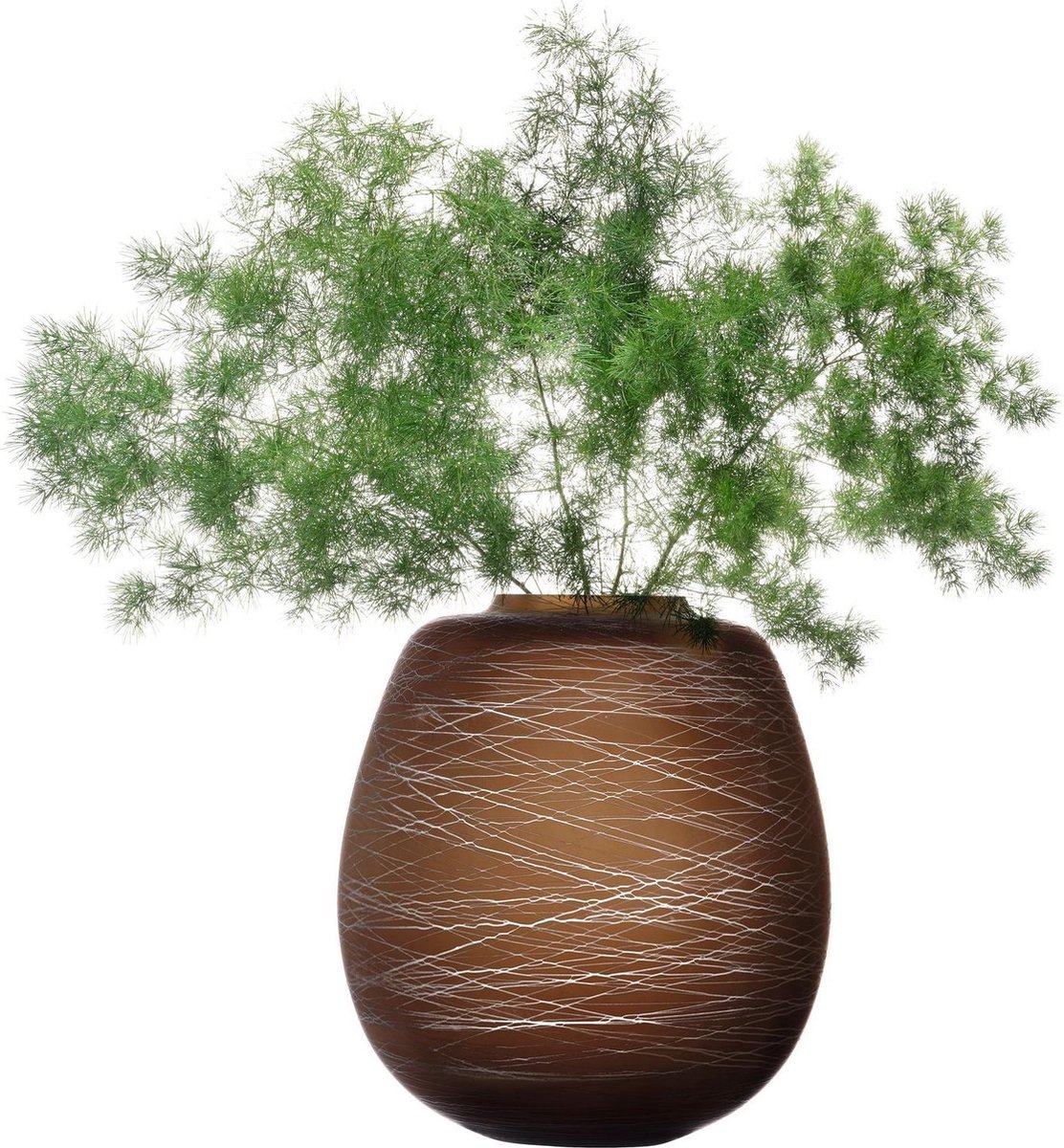 L.S.A. Boulder Vaas Bruin - Ø 23,9 cm - H 27,2 cm
