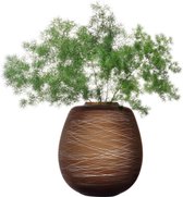 Een kleurloos glazen vaas met vergulde rand. – N.V. Veilinghuis Een kleurloos glazen vaas met vergulde rand. – N.V. Veilinghuis
