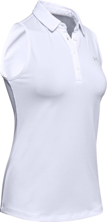UA Zinger Mouwloze Polo Wit Dames bol