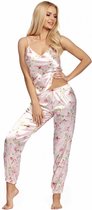 Donna- Donatella - satijnen pyjama luxe - roze L