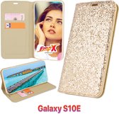 EmpX Telefoonhoesje - Book Case - Geschikt Voor Samsung Galaxy S10e - Goud