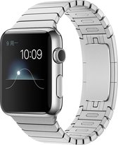 Schakelarmband Geschikt voor Apple watch 42mm / 44mm stainless steel bandje - Zilver - Geschikt voor Apple watch bandjes