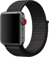 Sport loop bandje geschikt voor de Apple Watch 38mm / 40mm - Zwart / Oranje