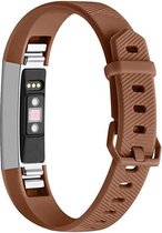 By Qubix - FitBit Alta HR siliconen bandje met gesp (Large) - Bruin - Fitbit alta bandjes