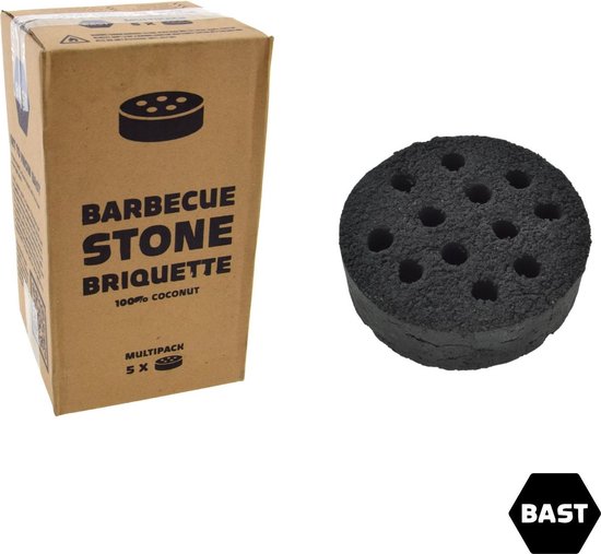 Bast Barbecue Stone Briquette 100% Coconut