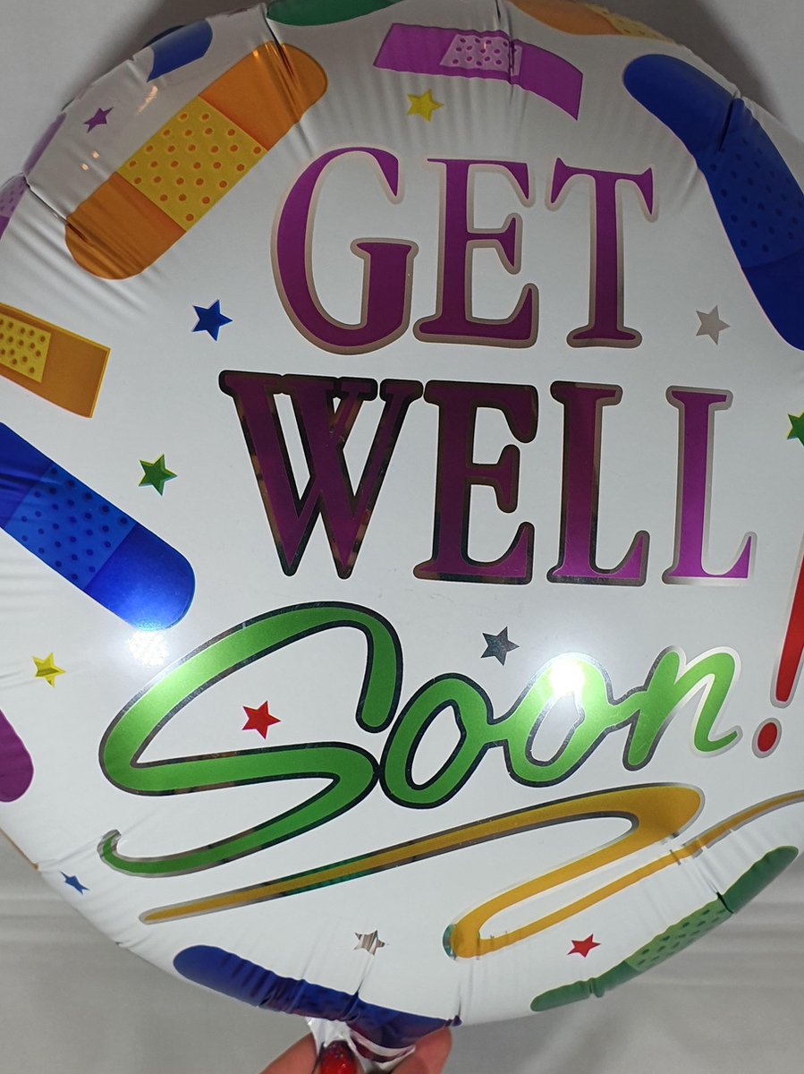 beterschapsballon 'get well soon" pleisters