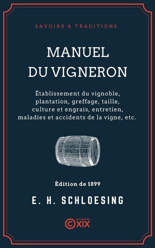 Savoirs & Traditions - Manuel du vigneron - cover