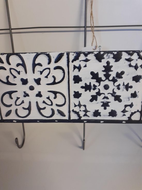 Bol Com Wandrek Nostalgische Uitstraling Zwart Wit Van Evergreen Home Decoration 35x60x14 Cm